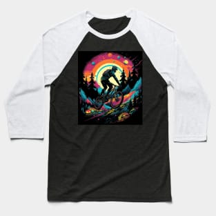 Mountain Biker Baseball T-Shirt